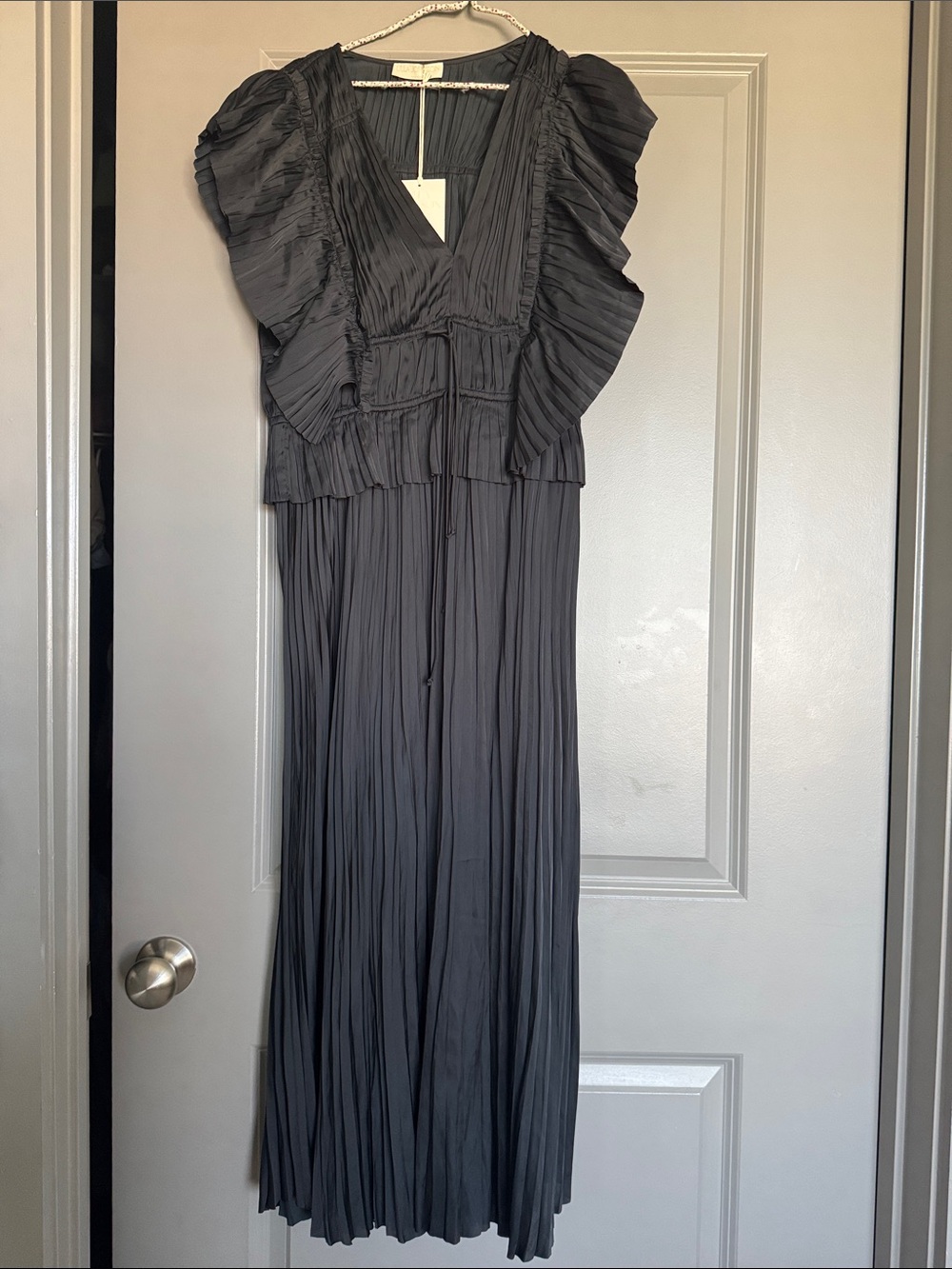 NWT Ulla Johnson Pleated Silk Dress